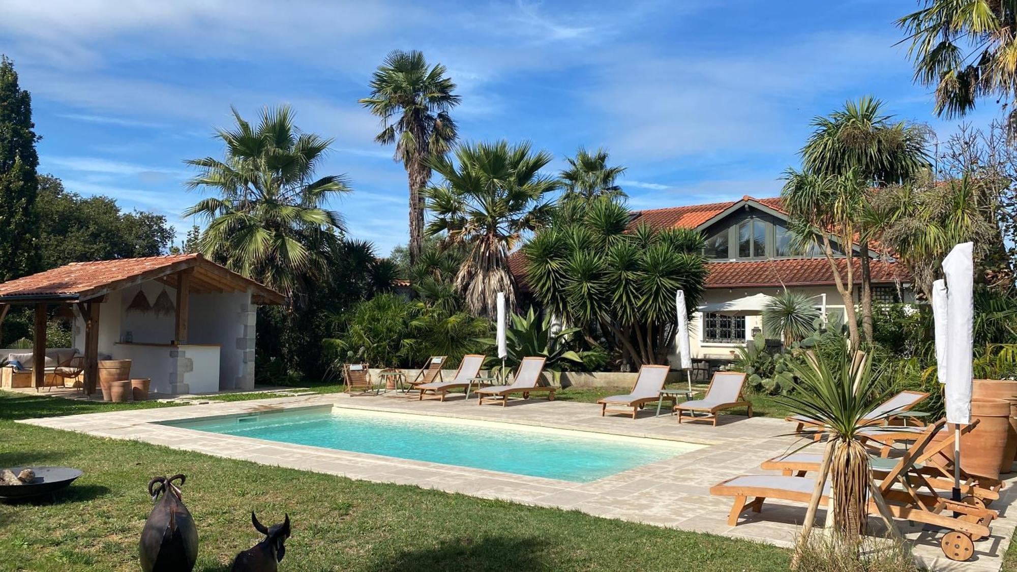 La Bastide De Guiche Entre Ocean Et Montagnes Apartment Bagian luar foto